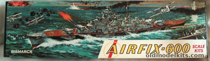 Airfix 1/600 German Battleship Bismarck (Bismark) Craftmaster Issue, S1-129 plastic model kit